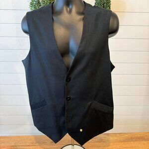 MENS COHESIVE Pin-Striped Black Vest